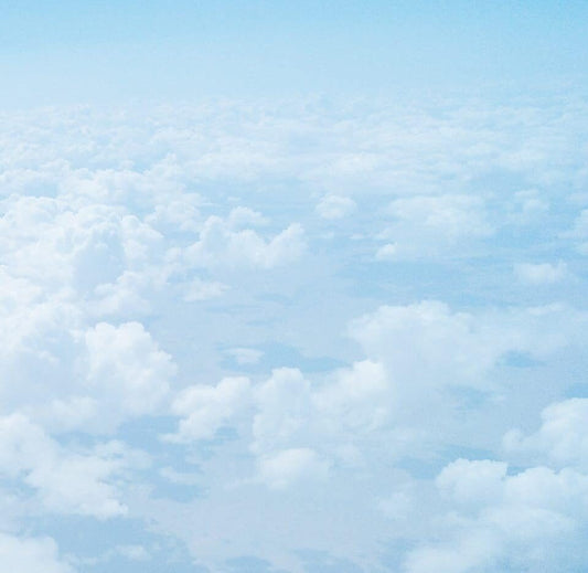 Clouds seen from above high in the sky
